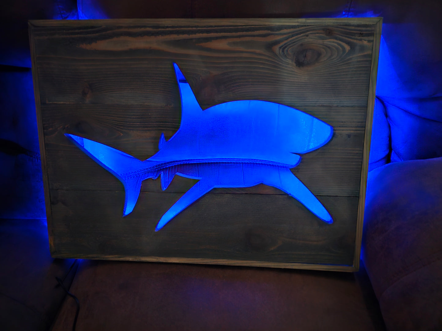Light up Shark Silhouette Wall Decor