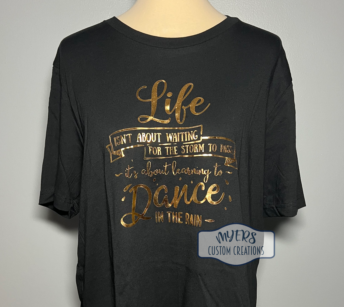 Dance in the Rain Black Bella+Canvas unisex t-shirt