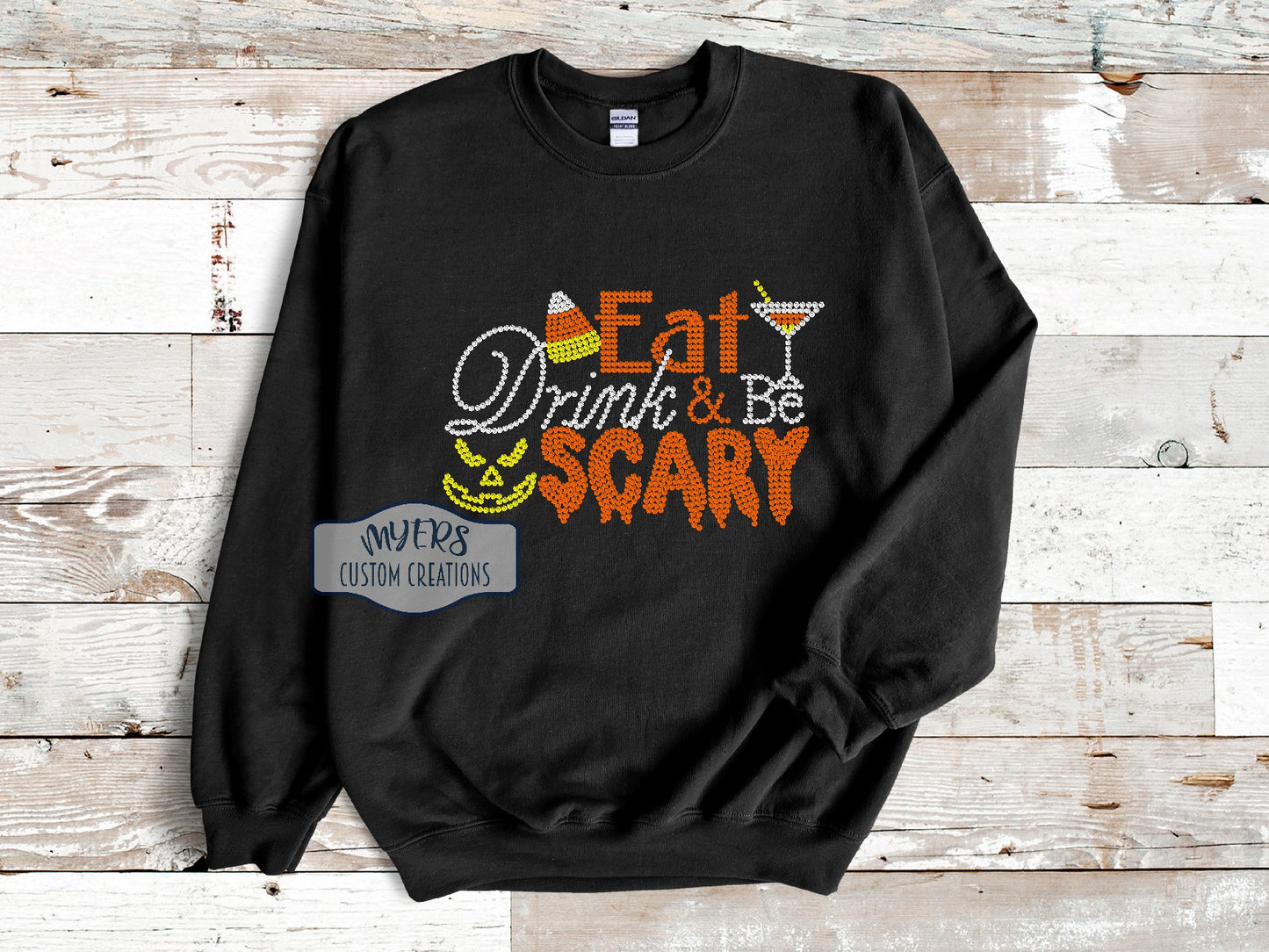 Eat Drink & Be Scary Rhinestone Shirt