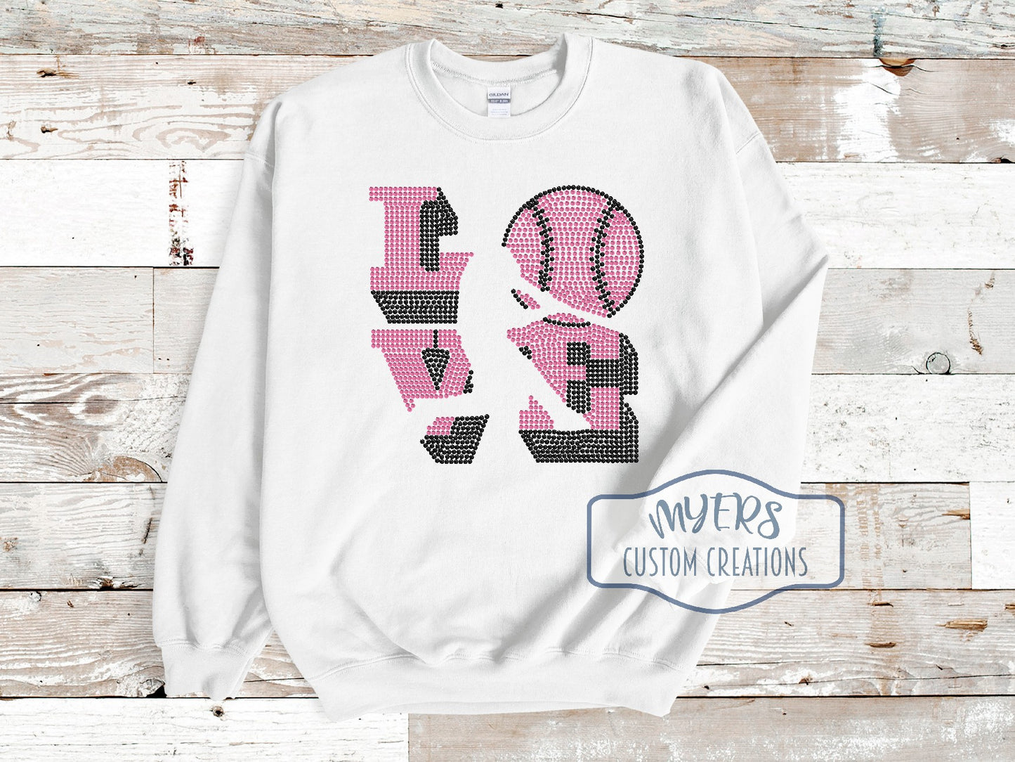Love Baseball Rhinestone Shirt