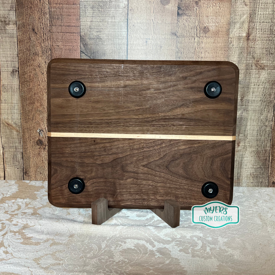 Walnut & Maple Cutting Board Back
