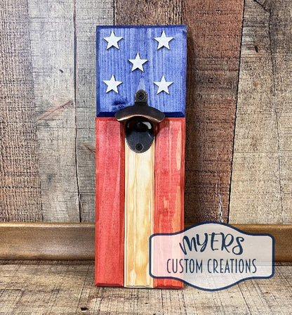 American Flag Bottle Opener