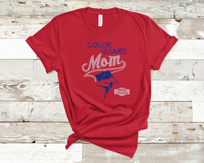 Color Guard Mom Rhinestone Shirt