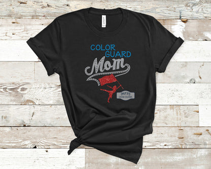 Color Guard Mom Rhinestone Shirt