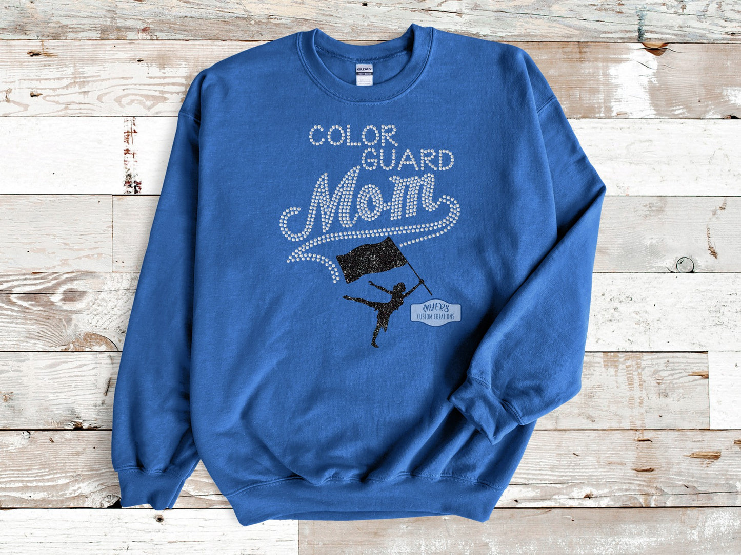Color Guard Mom Rhinestone Shirt