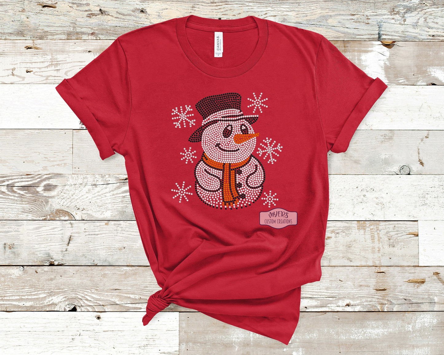 Snowman Rhinestone Shirt