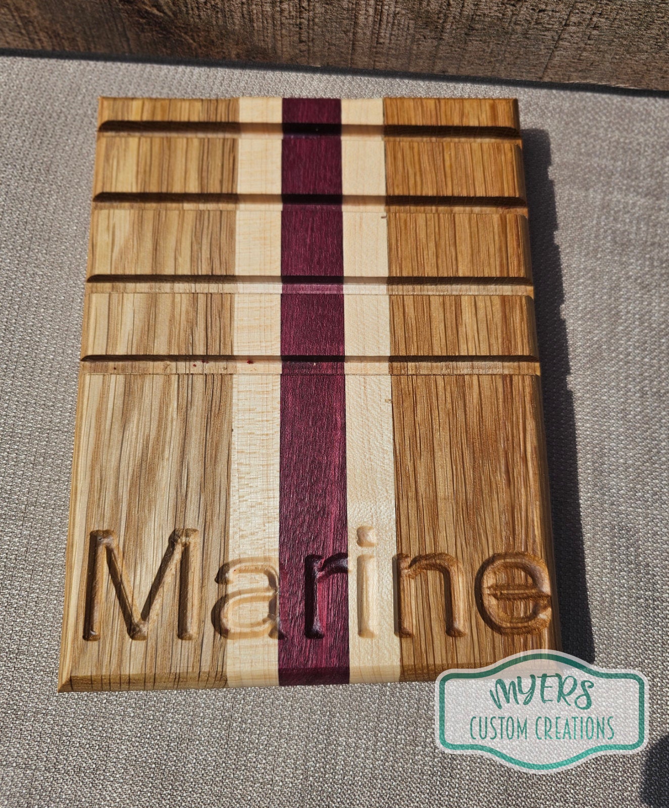 Marine Challenge Coin Display Board