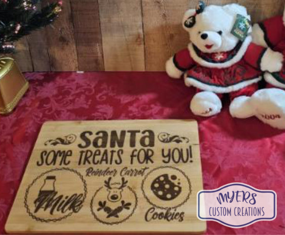 Treats for Santa Cutting Board RTS